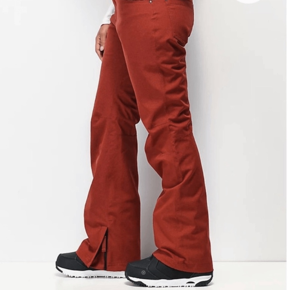 Aperture Cystaline waterproof 10K burgundy red snowboarding pants sz S